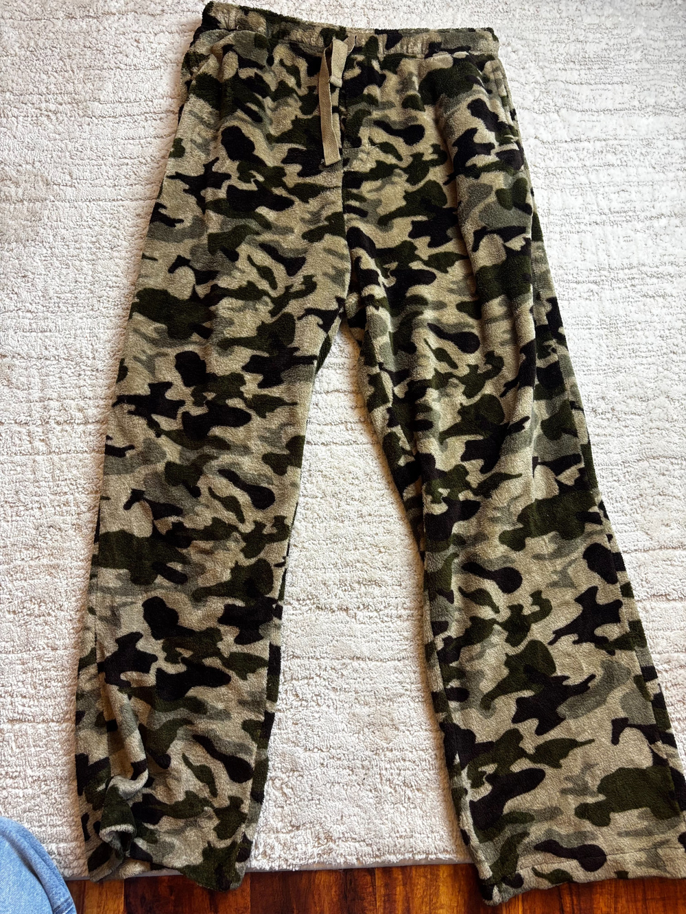 Joe Boxer Camo Fleece Pajama Pants Drawstring Large